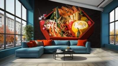 典型的なおせち料理　General Japanese New Year dishes Wall mural